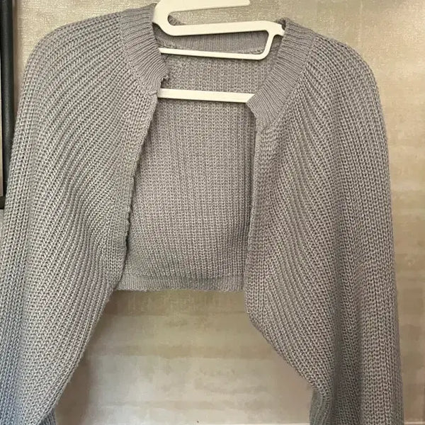 [BUNJANG] Cropped Bolero Cardigan / 크롭 볼레로 가디건