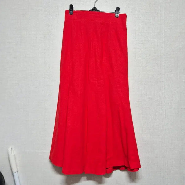 [BUNJANG] Red Long Skirt / 레드 롱 스커트