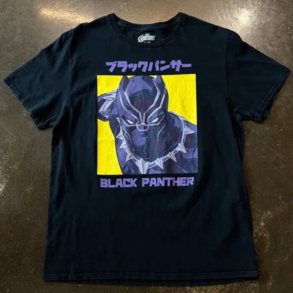 [BUNJANG] Marvel Black Panther Japanese Graphic T-Shirt / Marvel Black Panther Japanese Graphic T-Shirt