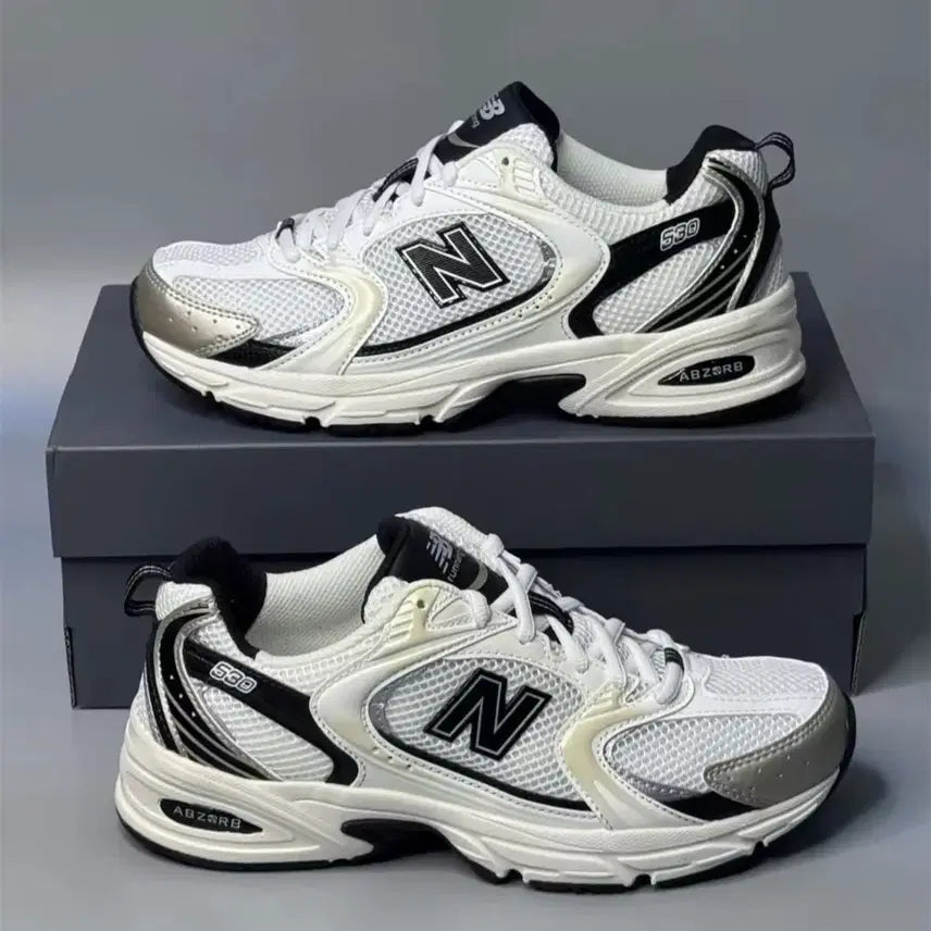 [BUNJANG] New Balance 530 White Black Silver Mesh Unisex Retro Running Shoes Daily Sneakers / 뉴발란스 530 화이트 블랙 실버 메쉬 남녀공용 레트로 런닝화 데일리 스니커즈