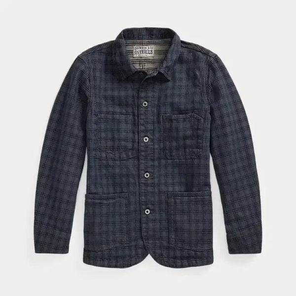 [BUNJANG] RRL Plaid Jacquard Chore Jacket - Size S / RRL 더블알엘 플래드 자카드 초어 자켓 S