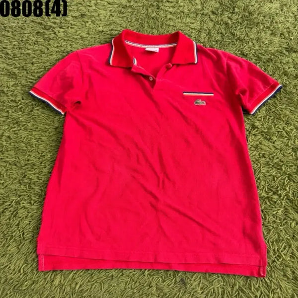 [BUNJANG] Lacoste Red Short Sleeve Polo Shirt / 라코스테 카라티 빨강