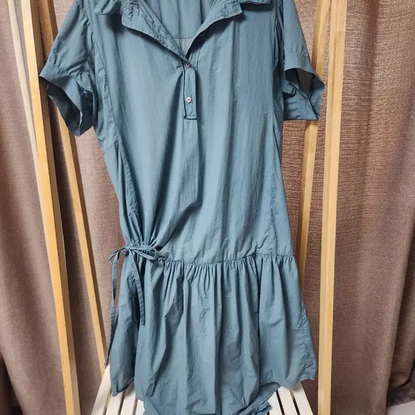 [BUNJANG] Frill Dress Blue / 프릴 원피스 블루
