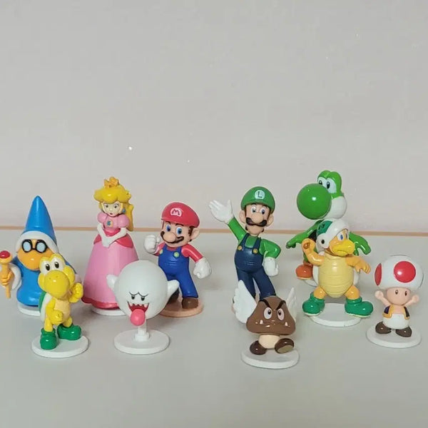 [BUNJANG] Super Mario 10 Figure Set / 슈퍼마리오 피규어 10종 세트 / 일괄판매
