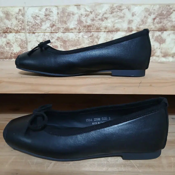 [BUNJANG] Sapoon Black Ribbon Flats Size 225 / (166) 사푼 블랙 리본 플랫단화 225