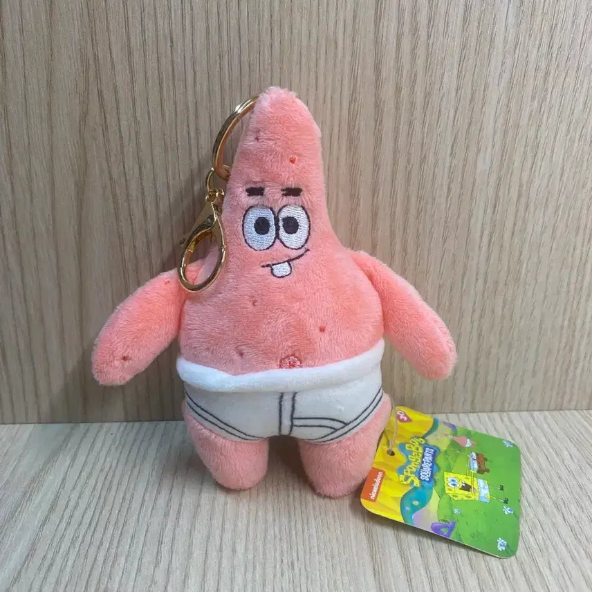 [BUNJANG] SpongeBob Patrick Star Plush Keychain / 스펀지밥 뚱이 인형 키링