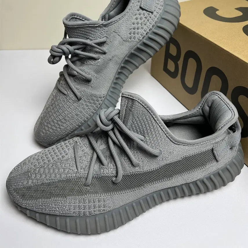 [BUNJANG] Adidas Yeezy Boost 350 V2 Grey Knit Mesh Unisex Daily Boost Sneakers / 이지부스트 350 V2 그레이 색상 니트메쉬 남녀공용 데일리 부스트 스니커즈