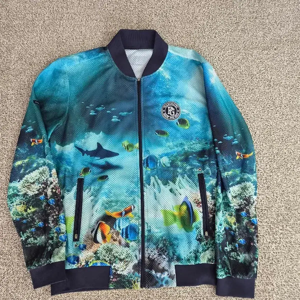 [BUNJANG] Pearly Gates Jersey Full Zip Jacket Size 5 / 파리게이츠 져지 집업 5size