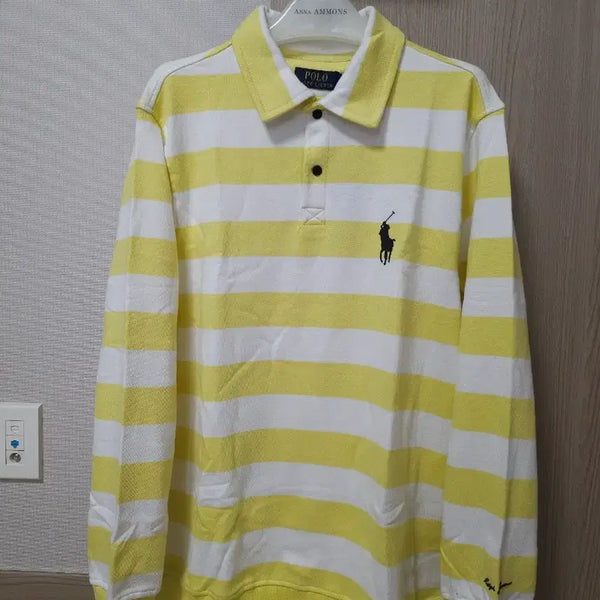 [BUNJANG] Polo Ralph Lauren Striped Rugby Sweatshirt / 폴로 랄프로렌 스트라이프 카라맨투맨