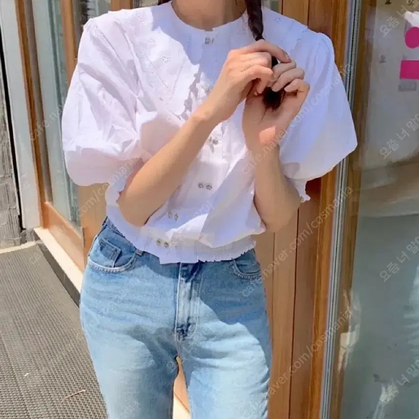 [BUNJANG] Skinnypig Blouse / 스키니피그 블라우스