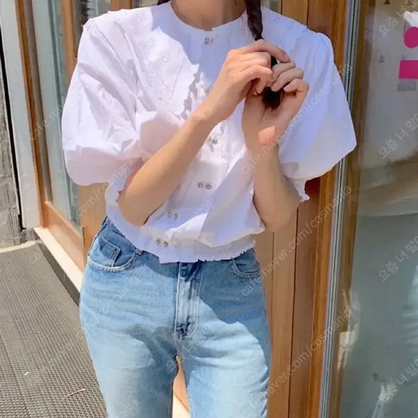 [BUNJANG] Skinnypig Blouse / 스키니피그 블라우스