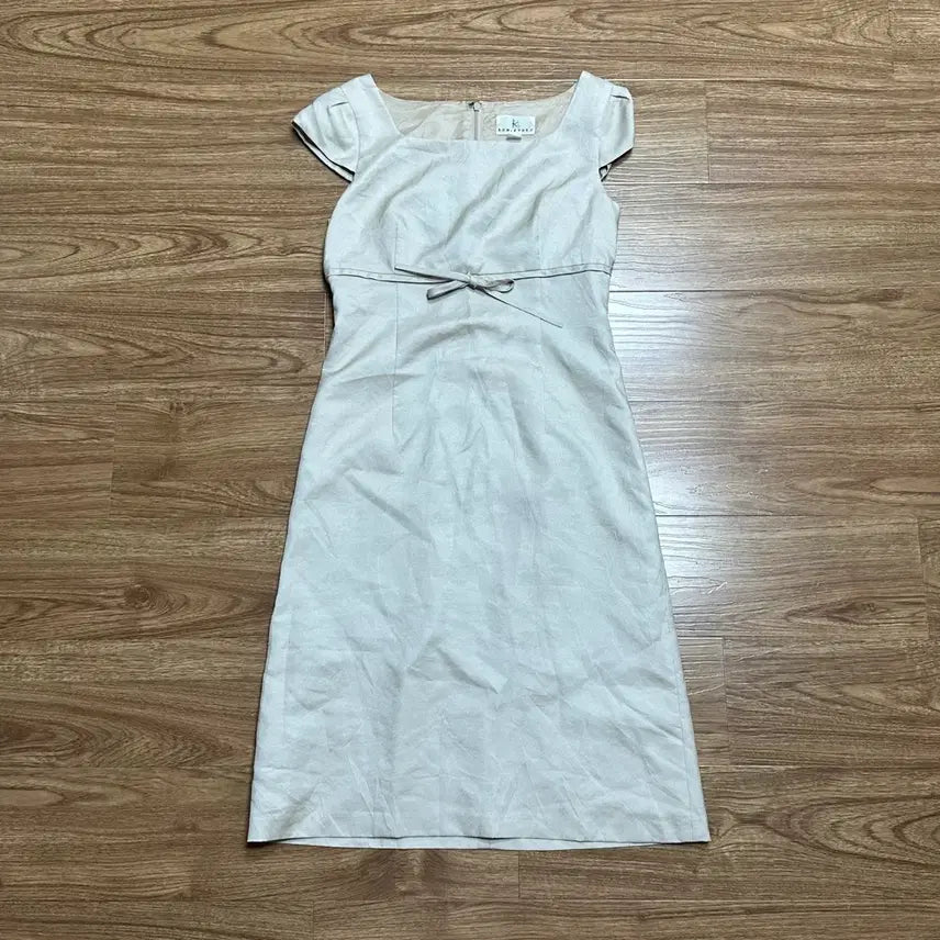 [BUNJANG] Vintage Ivory Ribbon Puff Sleeve Dress / 빈티지 아이보리 리본 퍼프 원피스 히메갸루 로걀 라떼 오네갸루 오리엔탈 모리걸 발레코어 스나계 헤이세이 아오이유우 하구미깔 페어리 그런지  긱시크 고딕 와투케
