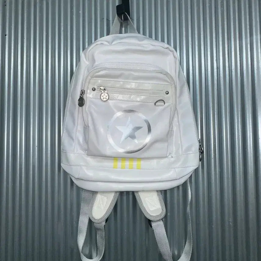 [BUNJANG] Converse Star Logo White Backpack / [FREE] 컨버스 CONVERSE 스타 로고 화이트 백팩 가방