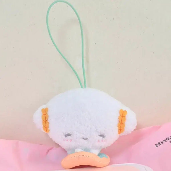 [BUNJANG] Sanrio Flour Fairy Donut Tube Corgi Mascot Plush Keychain / 고전 빈티지 산리오 밀가루 요정 도넛 튜브 미소 코기뮹 마스코트 똥인형 키링