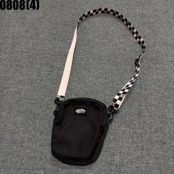 [BUNJANG] Vans Shoulder Bag Black Check Strap / 반스 숄더백 블랙 체크 스트랩