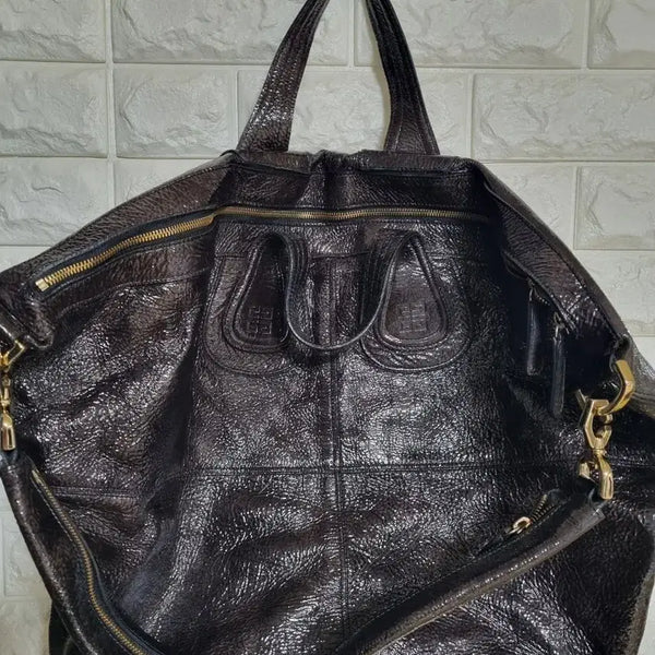 [BUNJANG] Givenchy Nightingale Tote Bag Brown / 지방시 나이팅게일 애나엘 토드브라운