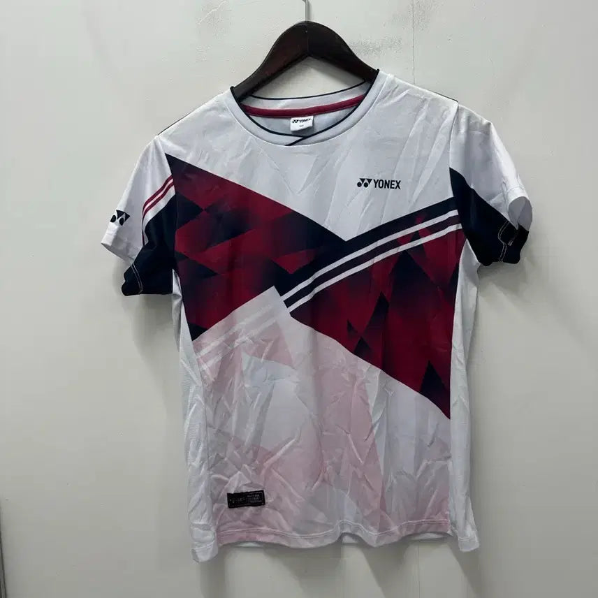 [BUNJANG] YONEX Short Sleeve T-Shirt White/Red/Navy Size 100 / [만원빈티지 최저가]요넥스 반팔 티셔츠 흰색/빨강/남색 100