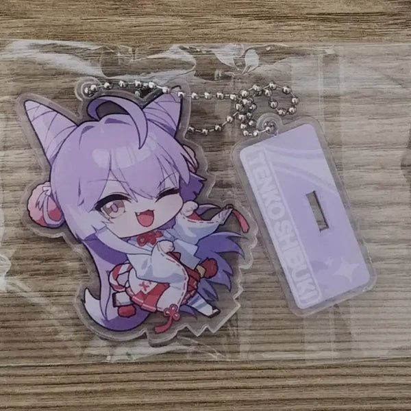 [BUNJANG] Stellive Tenkoshubuki Acrylic Stand & Keychain / 스텔라이브 텐코시부키 아크릴 스탠드 겸 키링