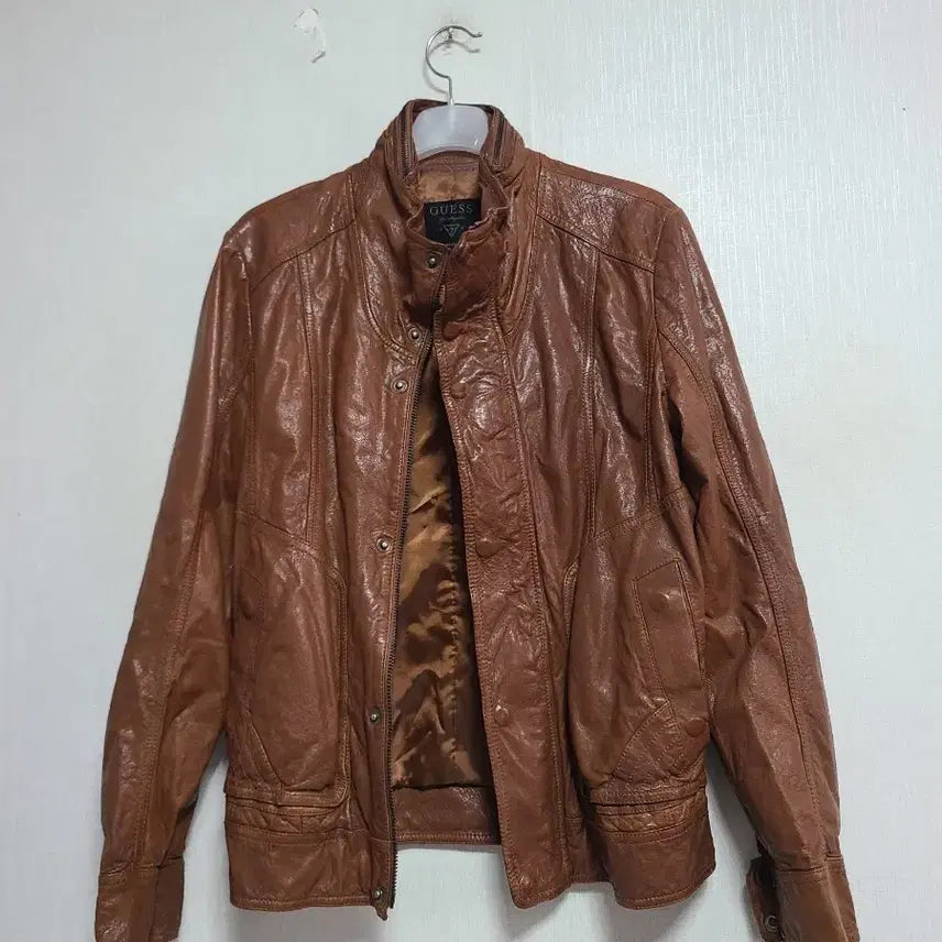 [BUNJANG] Guess Men's Lambskin Leather Jacket Size 95 / 남성95 게스 양가죽 자켓