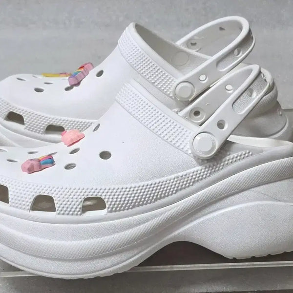 [BUNJANG] Crocs Classic Bay Clog Platform Sandals (Women's) / 크록스 CROCS 클래식 베이 클로그 키높이 여성용 225~230