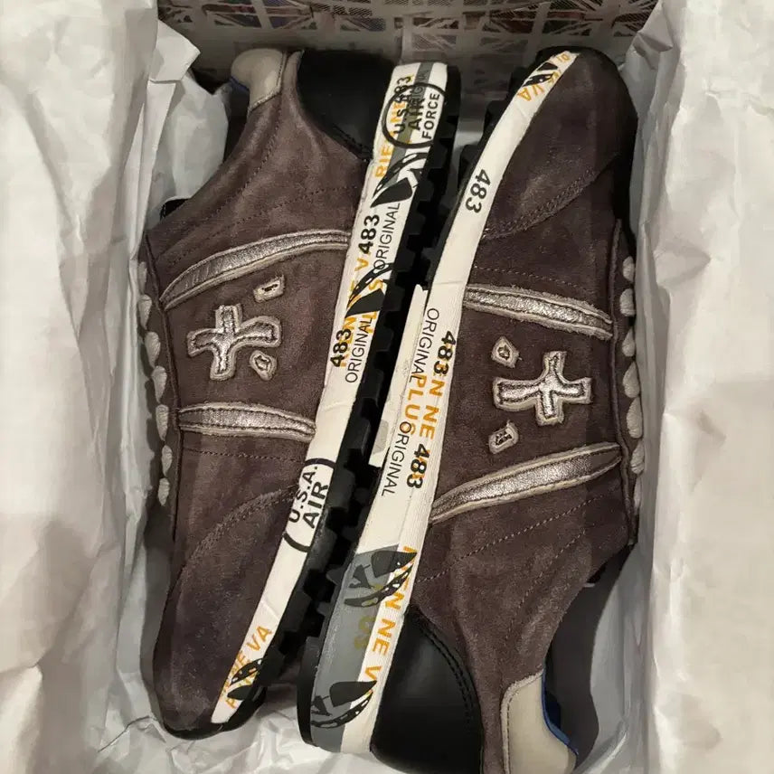 [BUNJANG] Premiata Grey Sneakers Size 37 / 새상품)정품 프리미아타 스니커즈 그레이 37사이즈