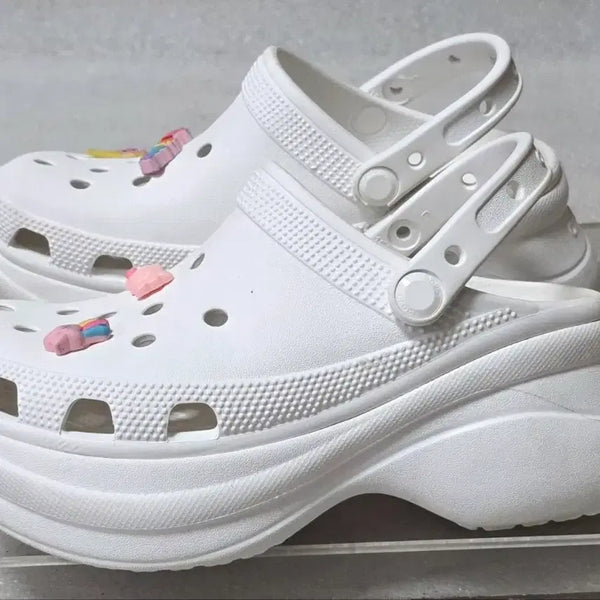 [BUNJANG] Crocs Classic Bay Clog Platform Sandals Women's / 크록스 CROCS 클래식 베이 클로그 키높이 여성용 225~230