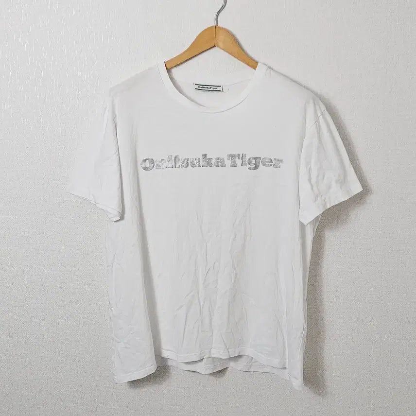 [BUNJANG] Onitsuka Tiger Silver Logo T-Shirt XL / 오니츠카 타이거 실버로고 반팔티셔츠 y2k 일본 정품 XL