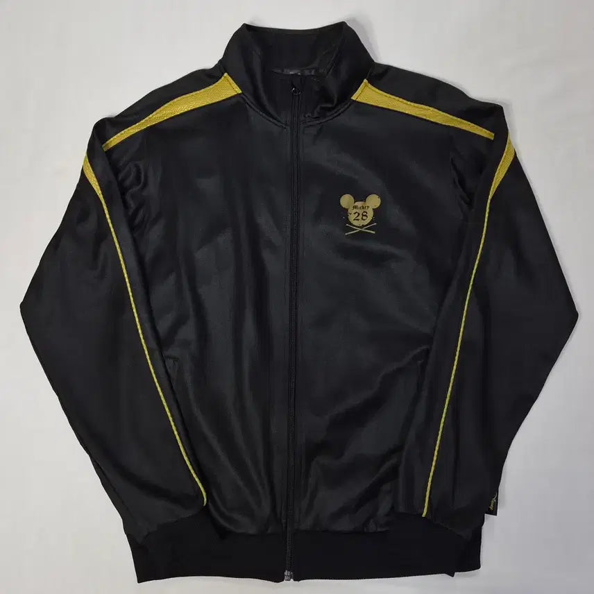 [BUNJANG] Disney Mickey Mouse Black Track Jacket Jersey Size M / 디즈니 미키 마우스 블랙 트랙탑 져지 M