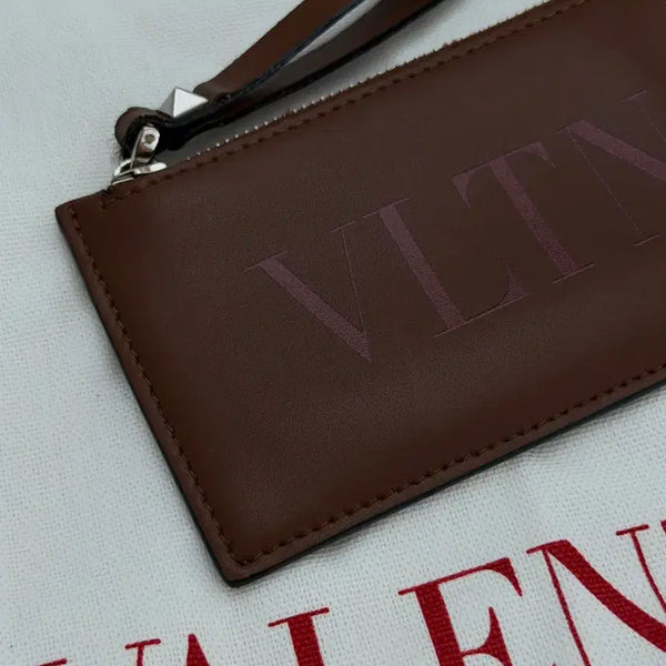 [BUNJANG] Valentino VLTN Logo Zip Card Holder / 발렌티노 VLTN 로고 지퍼 카드지갑