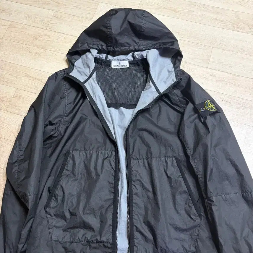 [BUNJANG] Stone Island Membrana Windbreaker Black / 스톤아일랜드 멤브라나 바람막이