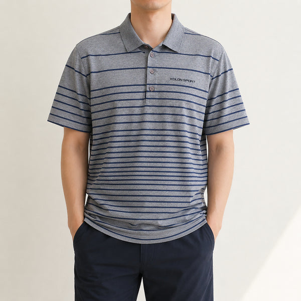 [BUNJANG] Kolon Sport Men's Functional Short Sleeve Polo T-Shirt (Size 95) / [95]코오롱스포츠 기능성 반팔 카라티