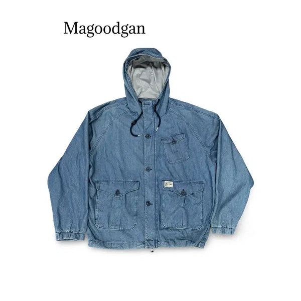 [BUNJANG] Macwoodgun Denim Hooded Jacket / (110) 맥우드건 데님 후드자켓
