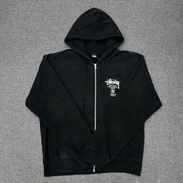 [BUNJANG] Stussy World Tour Hoodie / 스투시 월드투어 후드집업