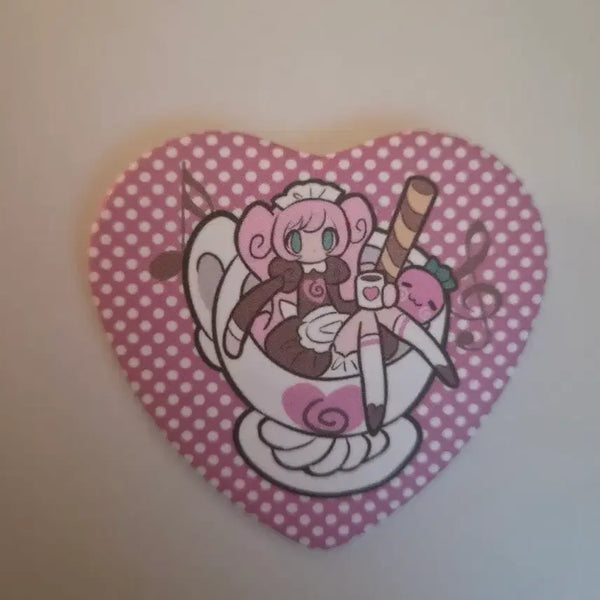 [BUNJANG] Invader Darling Heart Pin Button Badge Sticker Set / [문구]인베이더달링 작가님 하트 핀버튼 뱃지 스티커 다꾸 다이어리