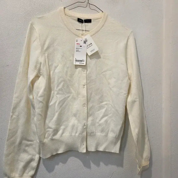 [BUNJANG] SPAO Ivory Cardigan L / 스파오  가디건 아이보리 L 가64