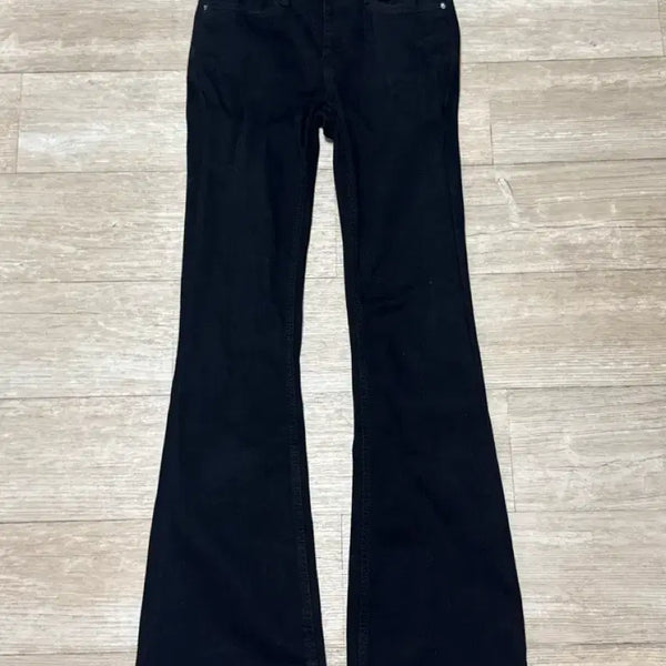 [BUNJANG] Black Bootcut Hip Padding Jeans Denim / 블랙 부츠컷 골반뽕 청바지 데님