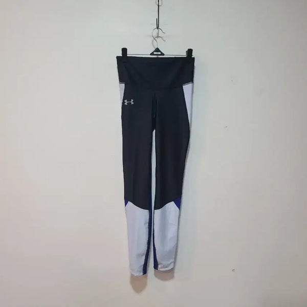 [BUNJANG] Under Armour Women's Leggings Black/White/Purple / 언더아머 여성 레깅스 블랙/화이트/퍼플