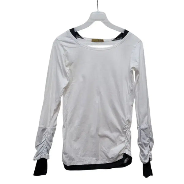 [BUNJANG] Japanese Stripe Long Sleeve Cotton Round Neck T-Shirt / 일본제 셔링 긴팔 면 라운드