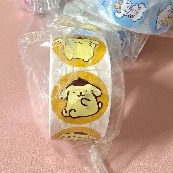 [BUNJANG] Pompompurin Large Capacity Roll Stickers / 폼폼푸린 500p 대용량 롤스티커