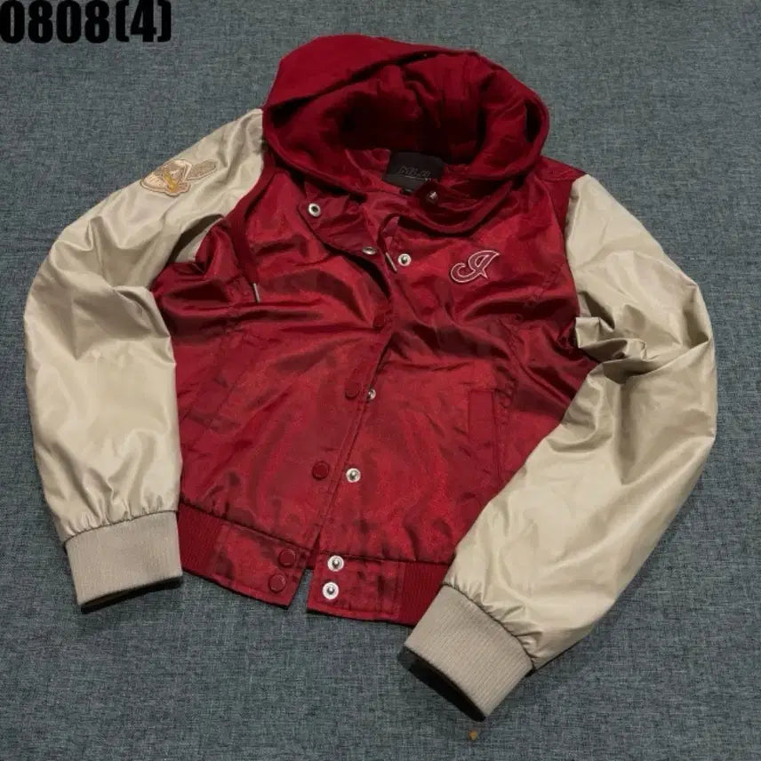 [BUNJANG] MLB Stadium Jumper with Hoodie - Burgundy - Men's / mlb 스타디움 점퍼 후드 포함 와인색 남성용