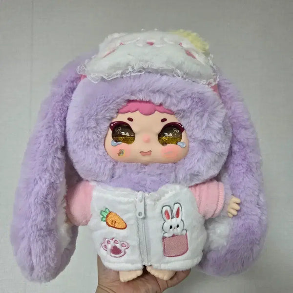 [BUNJANG] Jieemo 400 Purple Rabbit Outfit Plush Doll / 지이모400