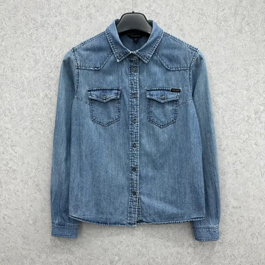 [BUNJANG] Guess Women's Western Denim Shirt / 95 게스 여자 웨스턴 데님 셔츠