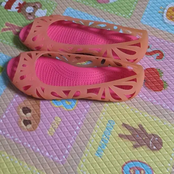 [BUNJANG] Crocs Sandals W7 / 크록스 샌들 오렌지 핑크w7