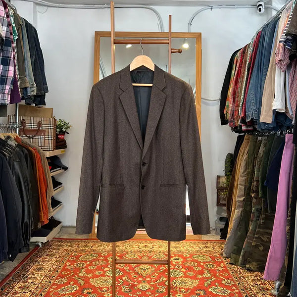 [BUNJANG] Theory Cashmere Wool Blend Blazer / [40] 띠어리 캐시미어 울 혼방 브라운 블레이저