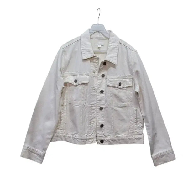[BUNJANG] COS White Cream Denim Jacket / 코스 화이트 크림 데님 자켓