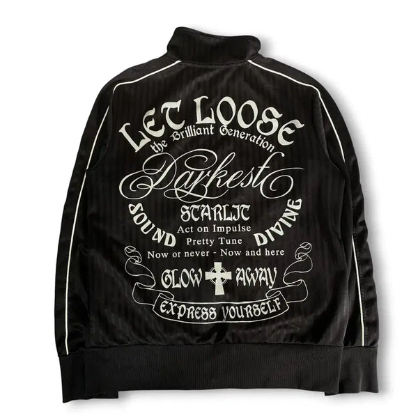[BUNJANG] JPN Emblem Patch Back Printing Track Jacket M / JPN 엠블럼 패치 백프린팅 트랙 자켓 M