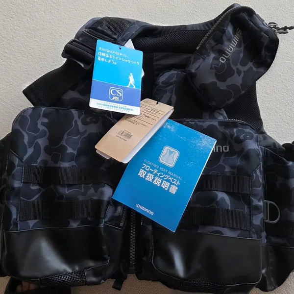 [BUNJANG] Shimano Act Game Vest Black Camo VF-274W / 시마노 액트 게임 베스트 블랙카모 VF-274W CAMO