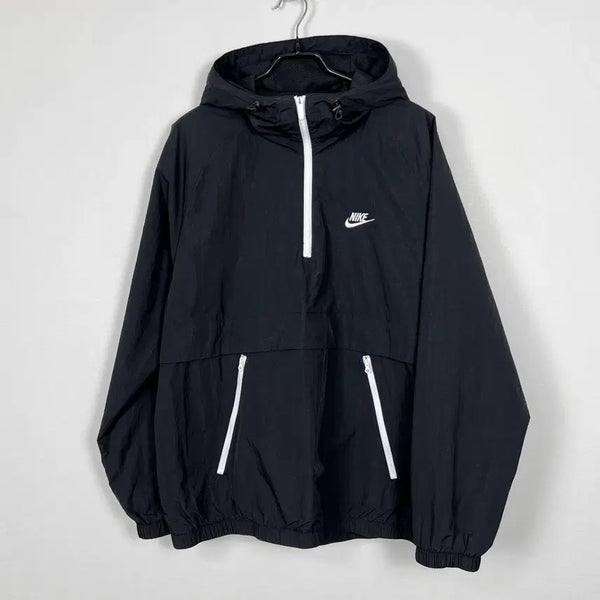 [BUNJANG] Nike Black Anorak Jacket Long Sleeve / 나이키 상태굿 아노락 자켓 블랙 긴팔 티 남XL 105 라덴 빈티지