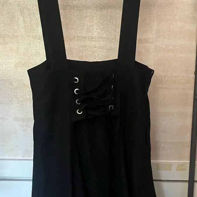 [BUNJANG] Corset Strap Long Dress / 코르셋 멜빵 원피스