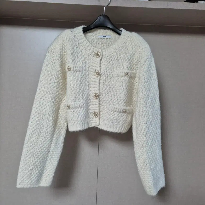 [BUNJANG] Nob Alpaca Semi-Crop Cardigan / 프리)놉 (nob) 알파카 세미크롭 가디건